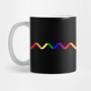 Rainbow line Mug